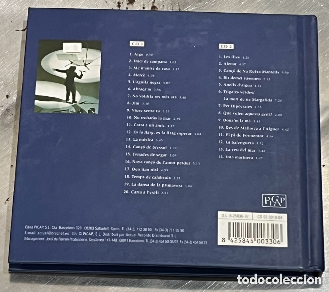CDs de m&uacute;sica: CD2 / Libro. Mar&iacute;a del Mar Bonet. &ldquo;El cor del temps&rdquo;. - Foto 2