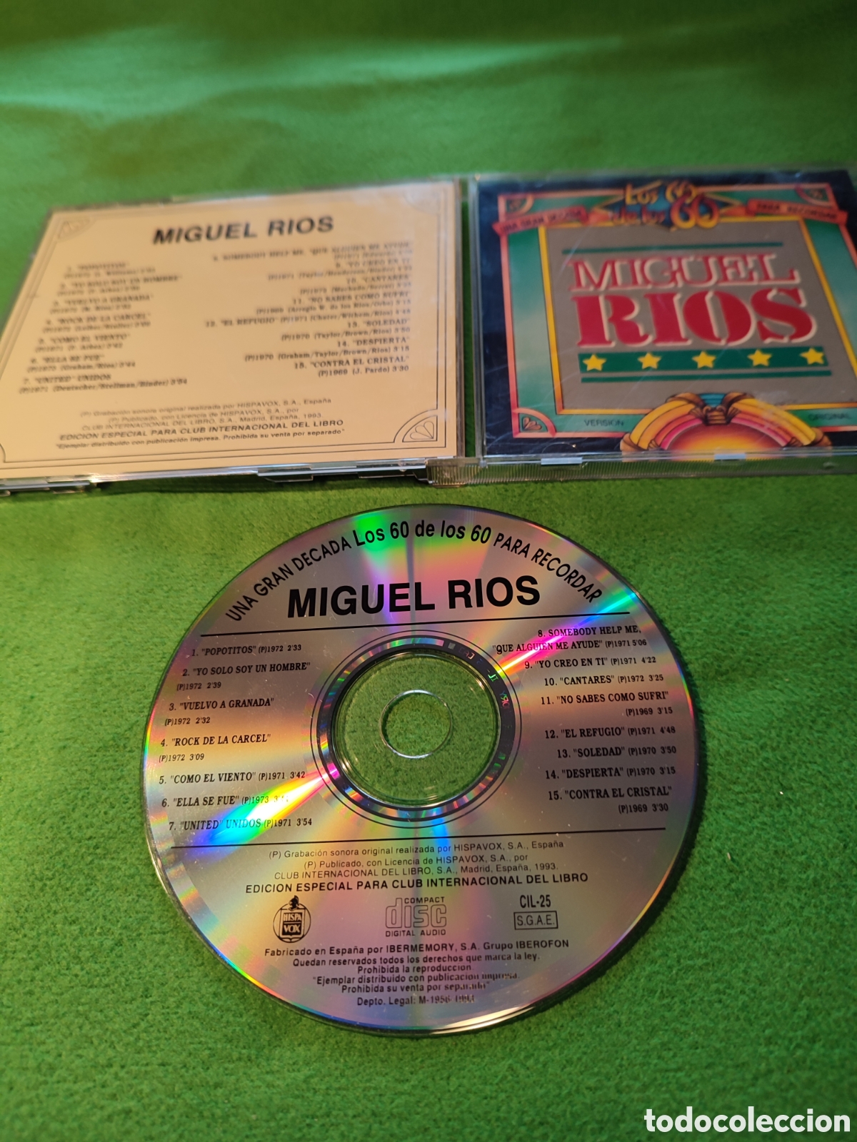 CDs de m&uacute;sica: Miguel R&iacute;os - Los 60 de los 60 - Foto 2