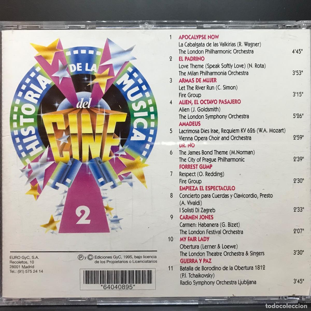 CDs de m&uacute;sica: Various ● Historia De La Musica Del Cine 2 ● [CD] Compilation - Foto 3