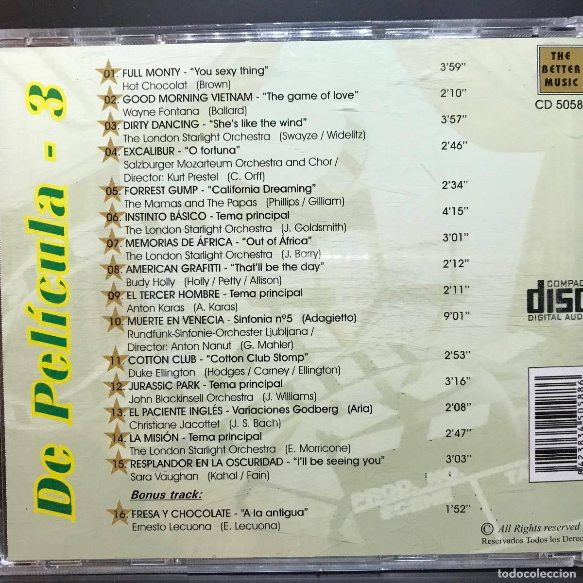 CDs de m&uacute;sica: Various ● De Pel&iacute;cula ● 3xCD, Compilation - Foto 4