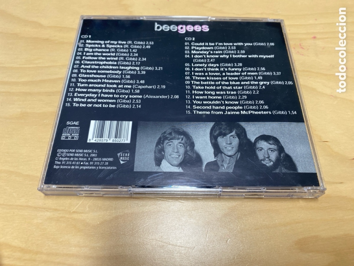 CDs de m&uacute;sica: Beegees - Selecci&oacute;n 5 estrellas (2 CD) - Foto 2