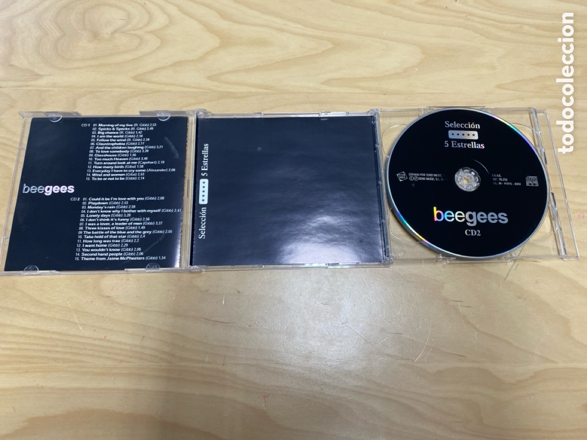 CDs de m&uacute;sica: Beegees - Selecci&oacute;n 5 estrellas (2 CD) - Foto 4