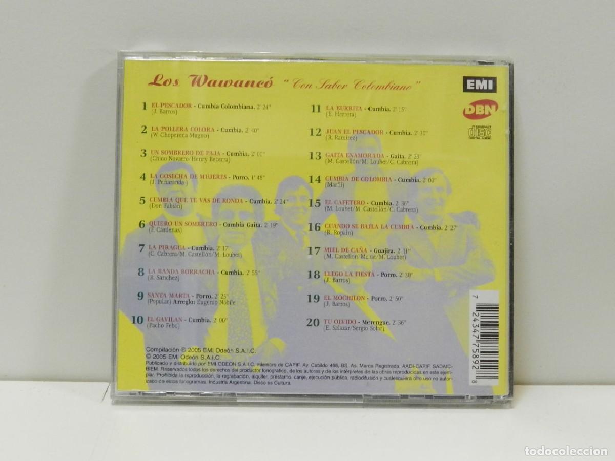 CDs de m&uacute;sica: DISCO CD. Los Wawanc&oacute; &ndash; Con Sabor Colombiano. COMPACT DISC. - Foto 2