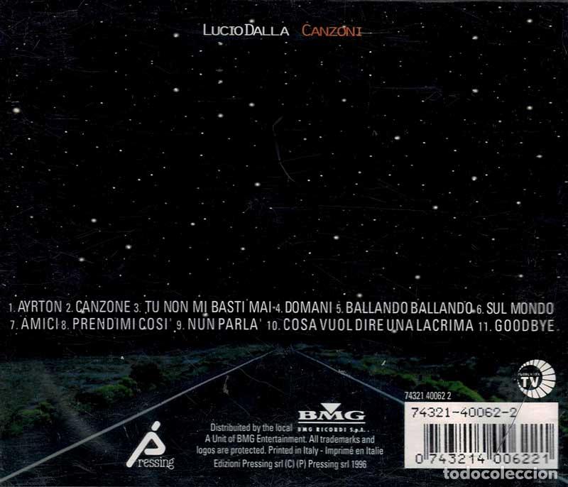 CDs de m&uacute;sica: Lucio Dalla - Canzoni. CD - Foto 2