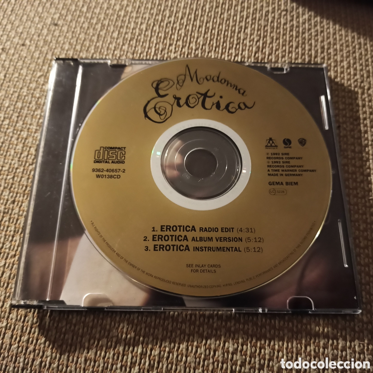 CDs de m&uacute;sica: Madonna - Erotica (CD, Maxi) - Foto 2