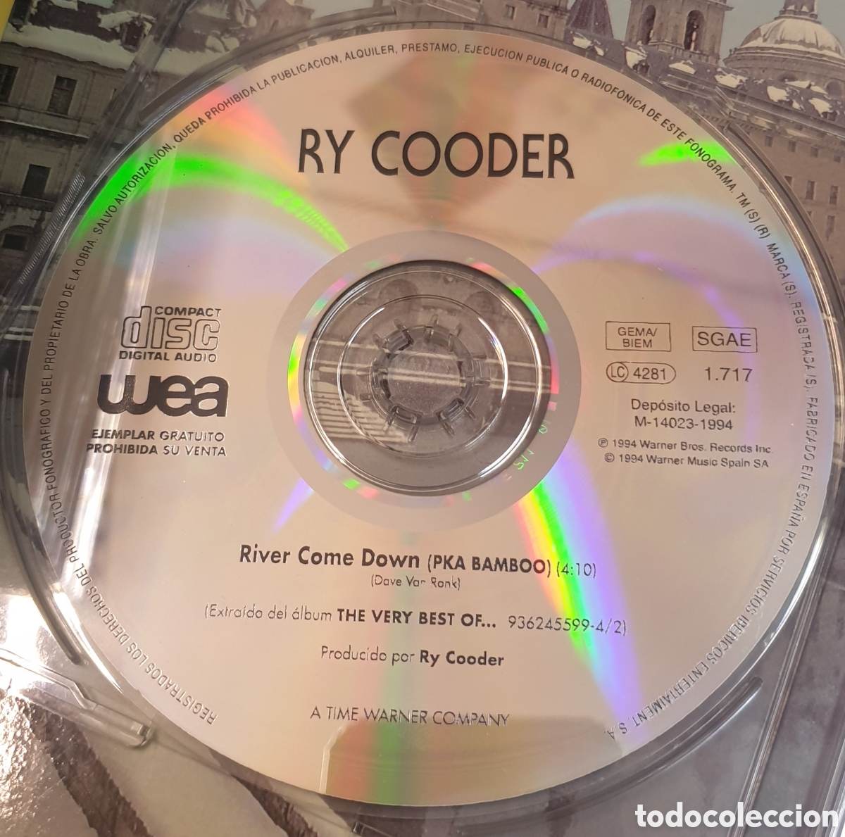 CDs de m&uacute;sica: Ry Cooder - River come down. Cd single - Foto 1