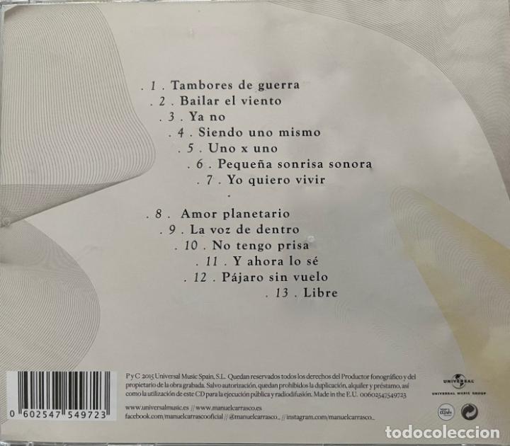 CDs de m&uacute;sica: MANUEL CARRASCO, BAILAR AL VIENTO. CD A&Ntilde;O 2015 - Foto 2