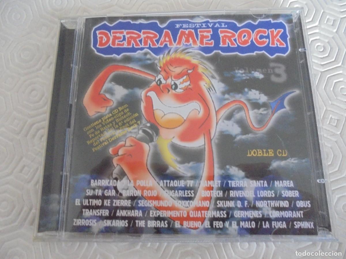 CDs de m&uacute;sica: FESTIVAL DERRAME ROCK. DOBLE COMPACTO. - Foto 1