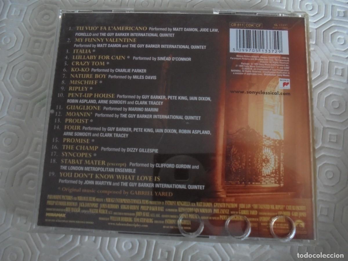 CDs de m&uacute;sica: THE TALENTED MR. RIPLEY. COMPACTO. - Foto 2