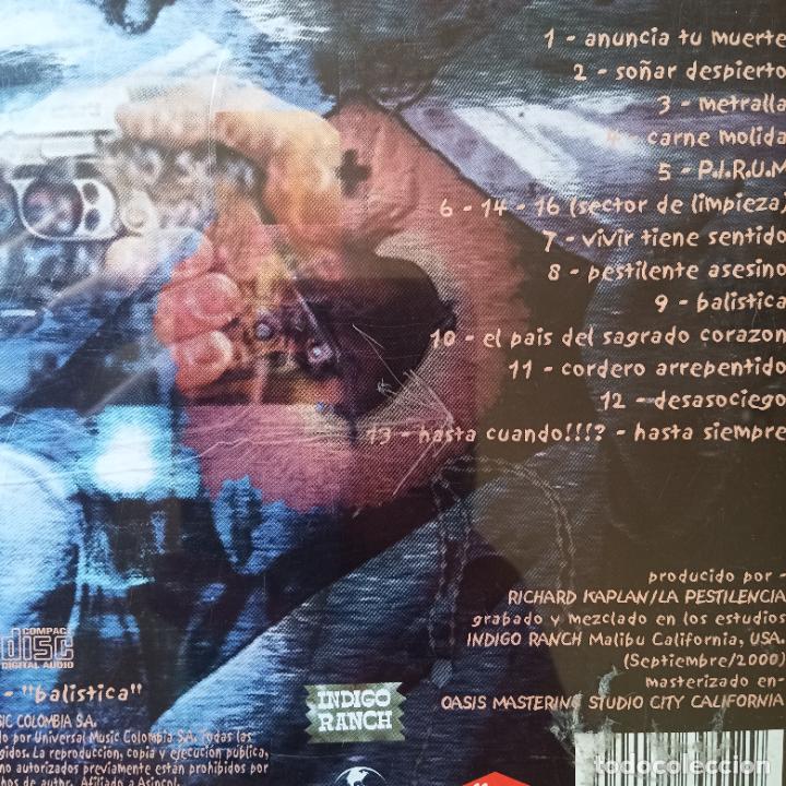 CDs de m&uacute;sica: LA PESTILENCIA, BALISTICA. CD - Foto 2