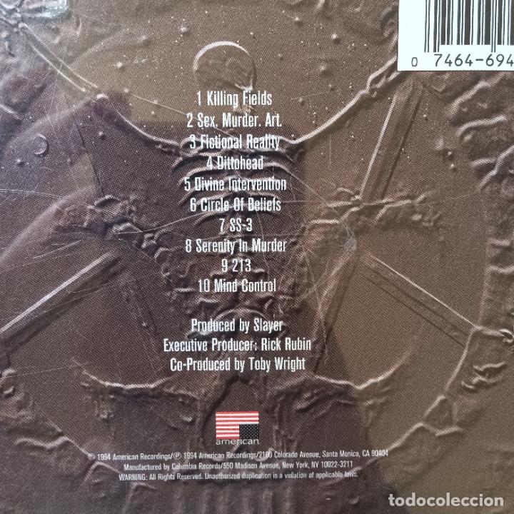 CDs de m&uacute;sica: SLAYER, DIVINE INTERVENTION. CD - Foto 2
