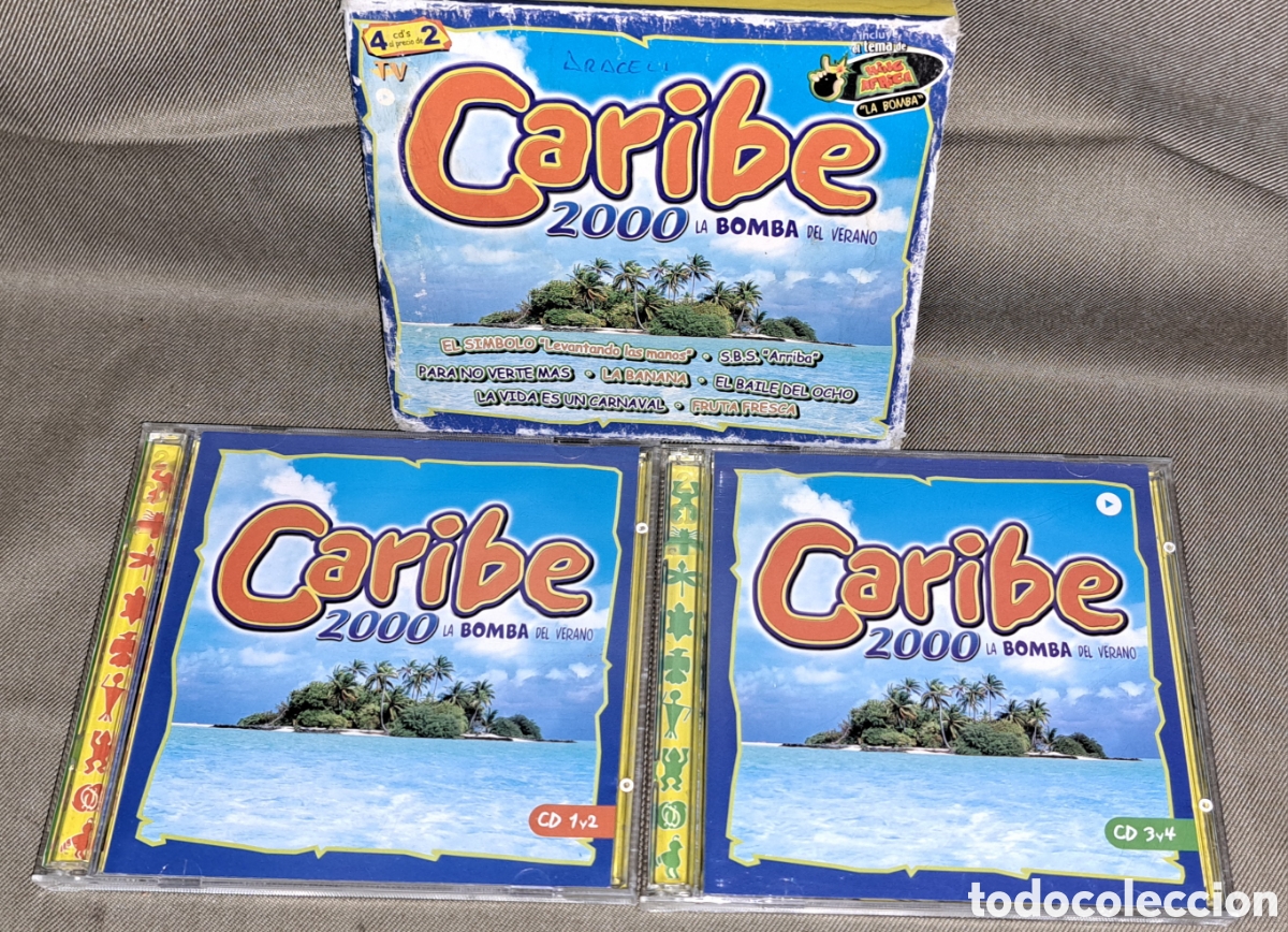 CDs de m&uacute;sica: CARIBE 2000 PACK DE 4 CDS - Foto 2
