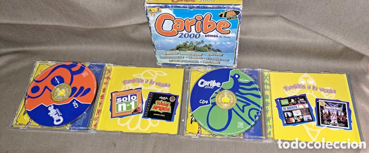 CDs de m&uacute;sica: CARIBE 2000 PACK DE 4 CDS - Foto 4