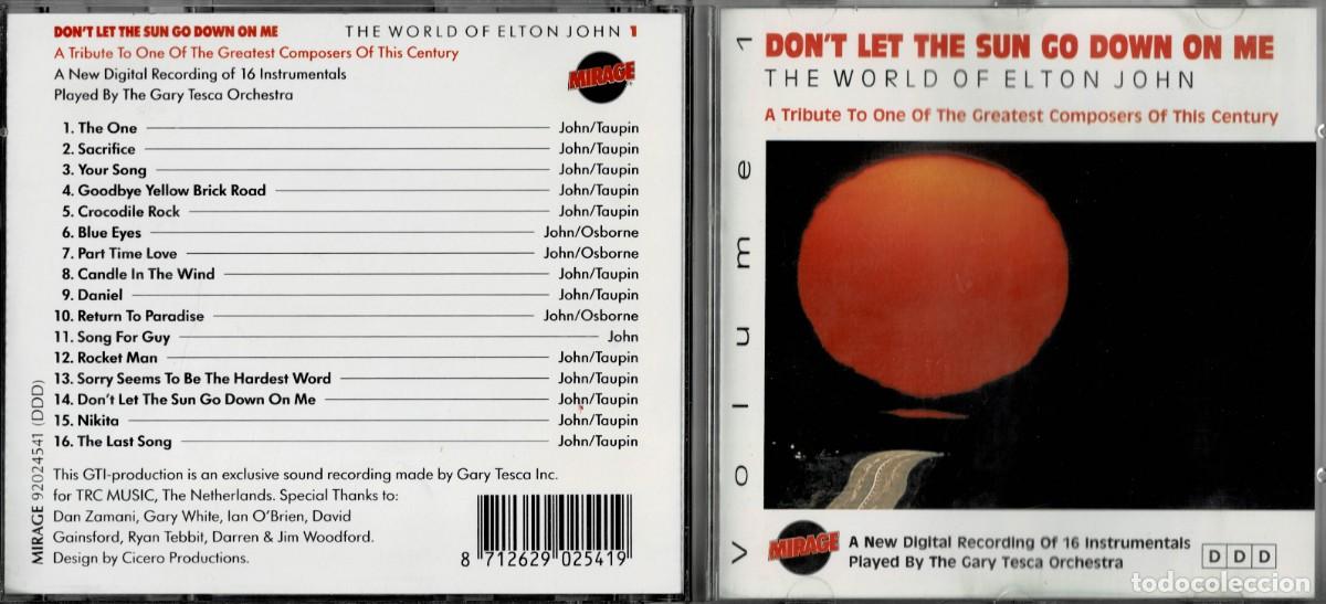 CDs de m&uacute;sica: DON'T LET THE SUN GO DOWN ON ME ELTON JOHN. CD-VARIOS-2466