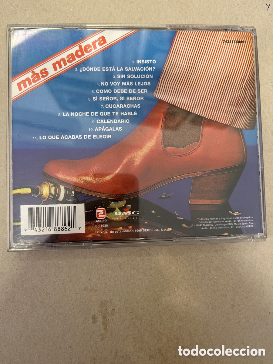 CDs de m&uacute;sica: Le&ntilde;o. M&aacute;s madera. CD - Foto 2
