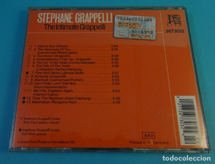 CDs de m&uacute;sica: CD STEPHANE GRAPPELLI. THE INTIMATE GRAPPELLI - Foto 2