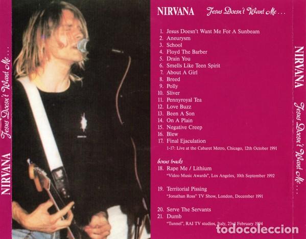 CDs de m&uacute;sica: Nirvana &ndash; Jesus Doesnt Want Me... CD - Foto 5