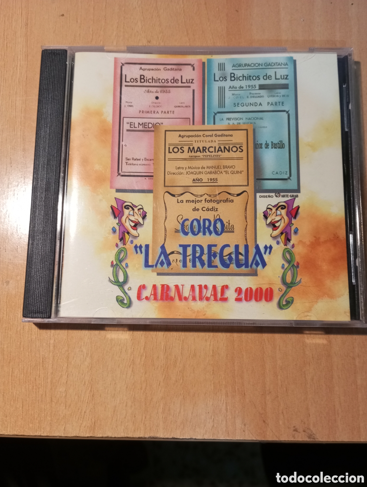 CDs de m&uacute;sica: Carnaval de C&aacute;diz CD coro la tregua a&ntilde;o 2000 - Foto 1