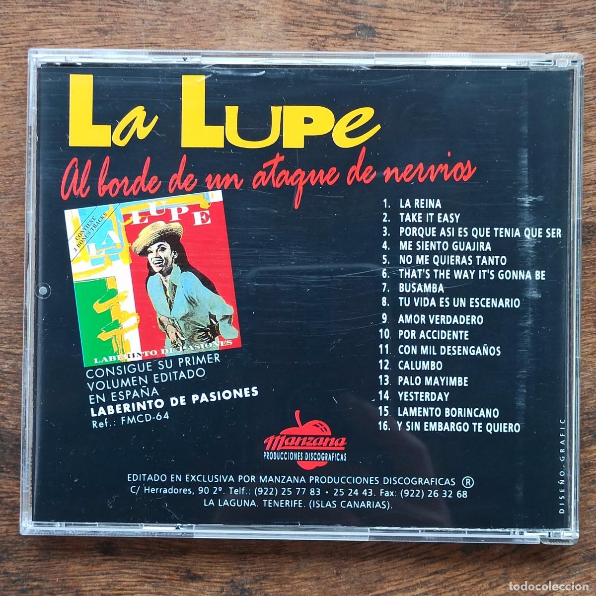 CDs de m&uacute;sica: CD La Lupe &ndash; Al Borde De Un Ataque De Nervios - Foto 2
