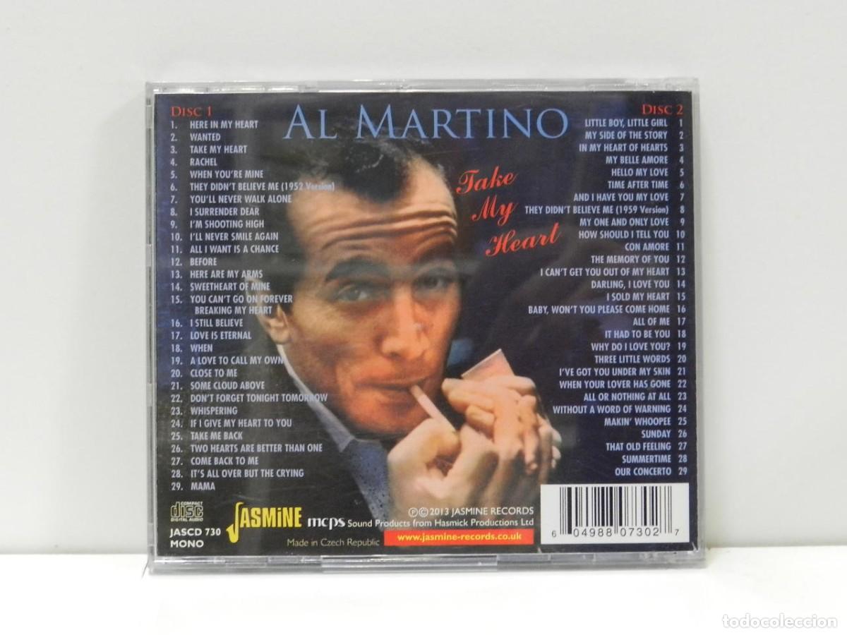 CDs de m&uacute;sica: DISCO 2 X CD. Al Martino &ndash; Take My Heart. COMPACT DISC. - Foto 2