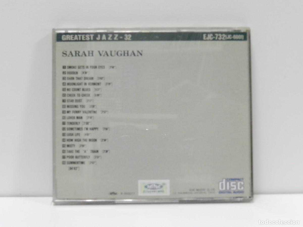 CDs de m&uacute;sica: DISCO CD. Sarah Vaughan &ndash; Greatest Jazz - 32. COMPACT DISC. - Foto 2