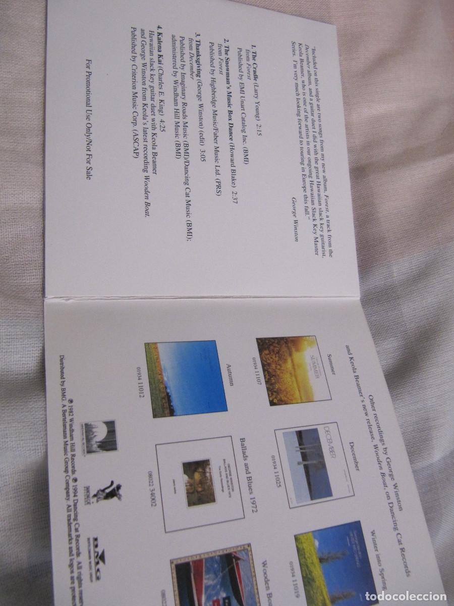 CDs de m&uacute;sica: GEORGE WINSTON - SELECTION FROM FOREST - CD SINGLE - Foto 2