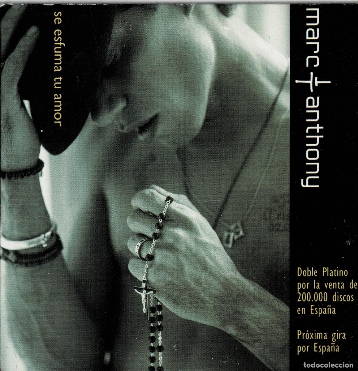 CDs de m&uacute;sica: MARC ANTHONY SE ESFUMA TU AMOR. CD-SINGLE-255 - Foto 1