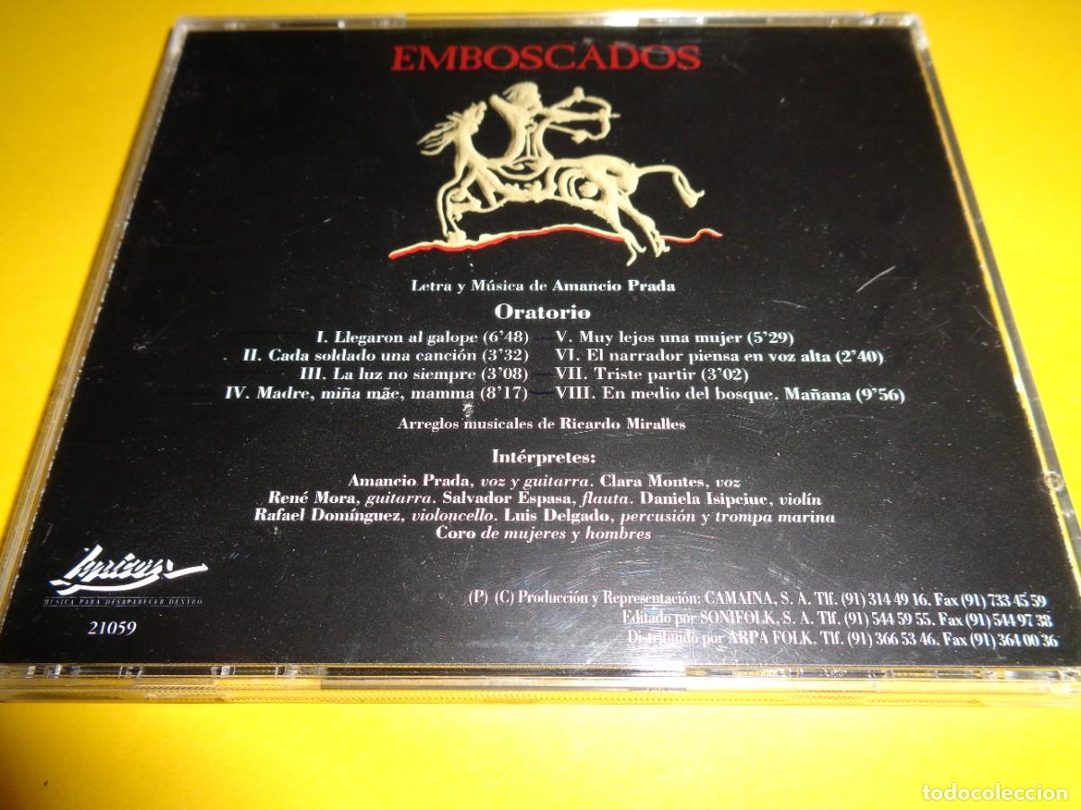 CDs de m&uacute;sica: AMANCIO PRADA / EMBOSCADOS / SONIFOLK / CD - Foto 2
