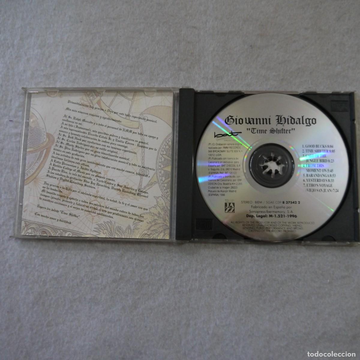 CDs de m&uacute;sica: GIOVANNI HIDALGO - THIME SHIFTER - CD 1996 - Foto 2