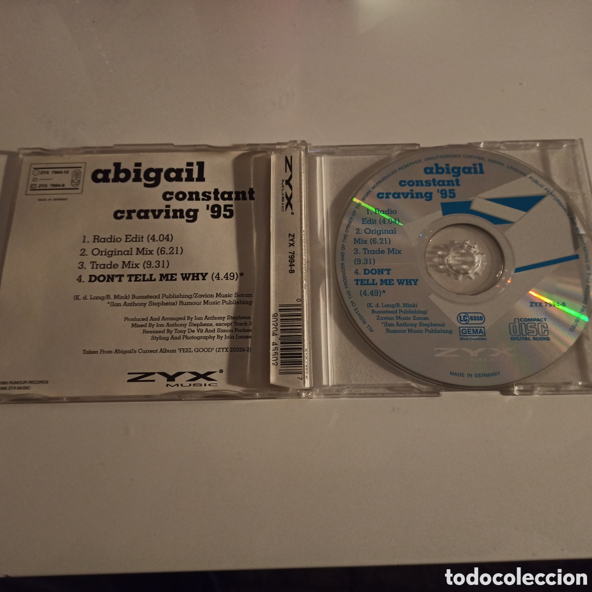 CDs de m&uacute;sica: Abigail - Constant Craving 95 (CD, Maxi) - Foto 2
