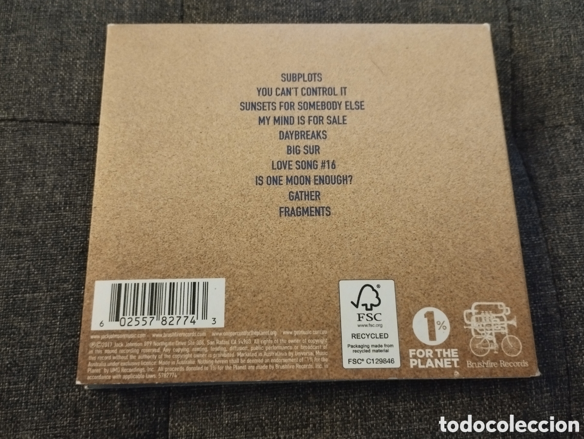 CDs de m&uacute;sica: JACK JOHNSON. ALL THE LIGHT ABOVE IT TOO (CD) - Foto 3