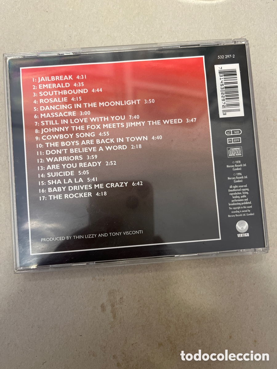 CDs de m&uacute;sica: Thin Lizzy. Live and santeros. CD - Foto 2
