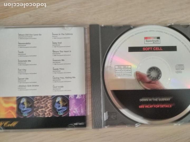 CDs de m&uacute;sica: Soft Cell &ndash; Down In The Subway, 1994, - Foto 2