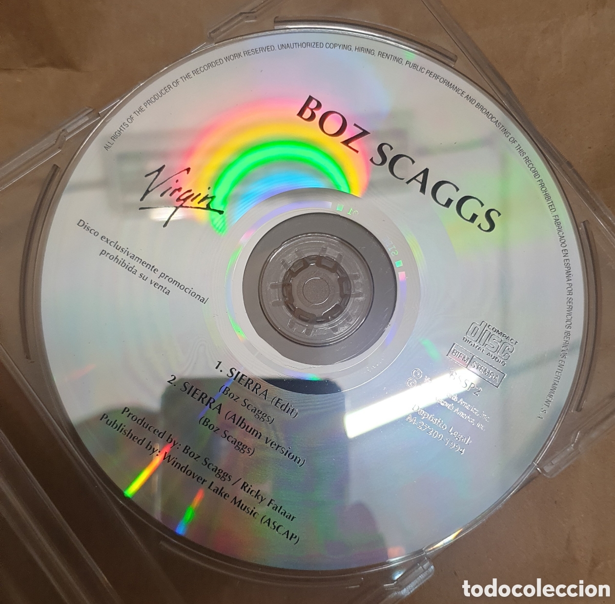 CDs de m&uacute;sica: Boz Scaggs - Sierra. Cd single - Foto 1