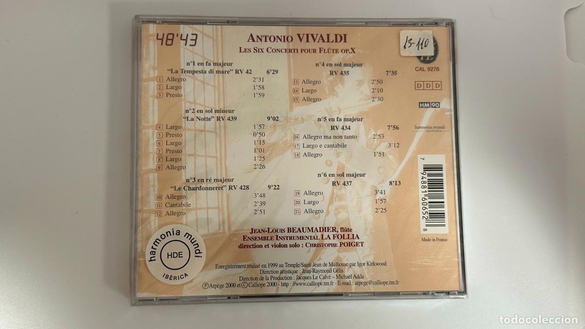 CDs de m&uacute;sica: VIVALDI: Conciertos para flauta, Op. X - Foto 2