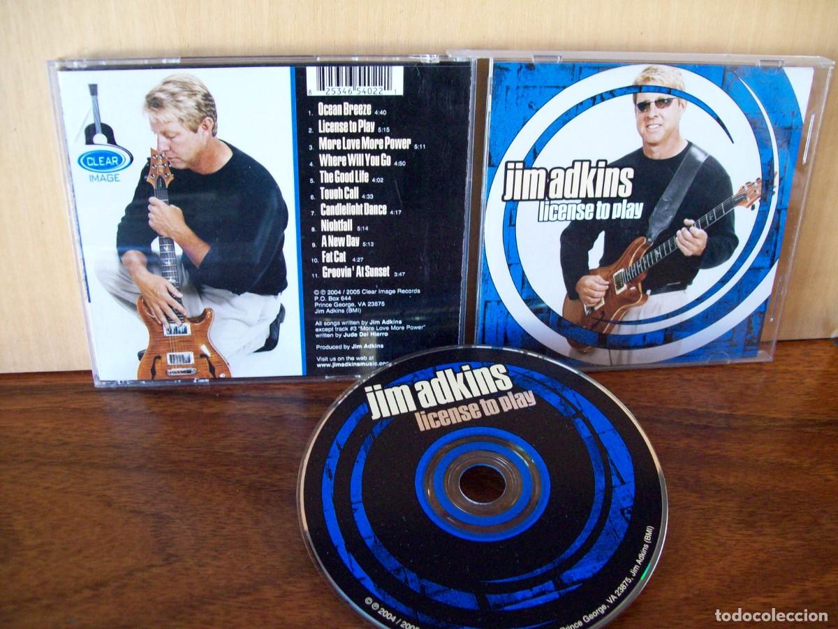 Music CDs: JIM ADKINS - LICENCE TO PLAY - CD 2004/2005 MADE IN USA
