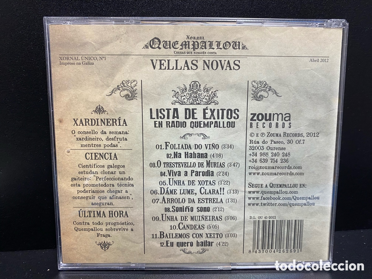 quempallou - vellas novas (cd, album) - Compra venta en todocoleccion