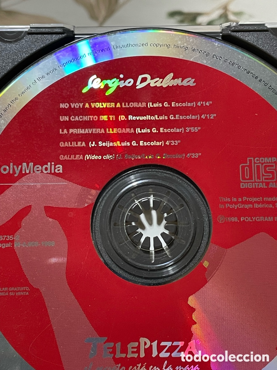 CDs de m&uacute;sica: Sergio Dalma - Telepiza - Foto 3