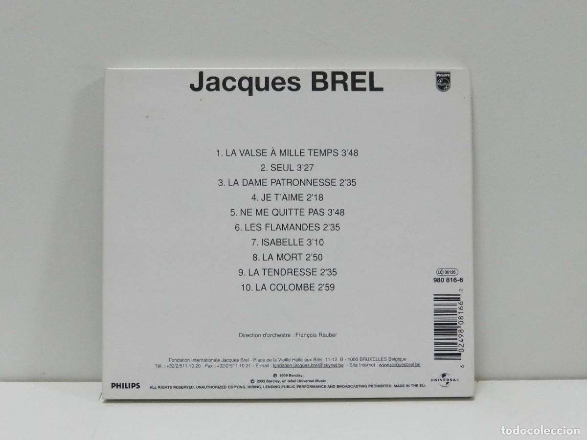 CDs de m&uacute;sica: DISCO CD. Jacques Brel &ndash; La Valse &Agrave; Mille Temps. COMPACT DISC. - Foto 2