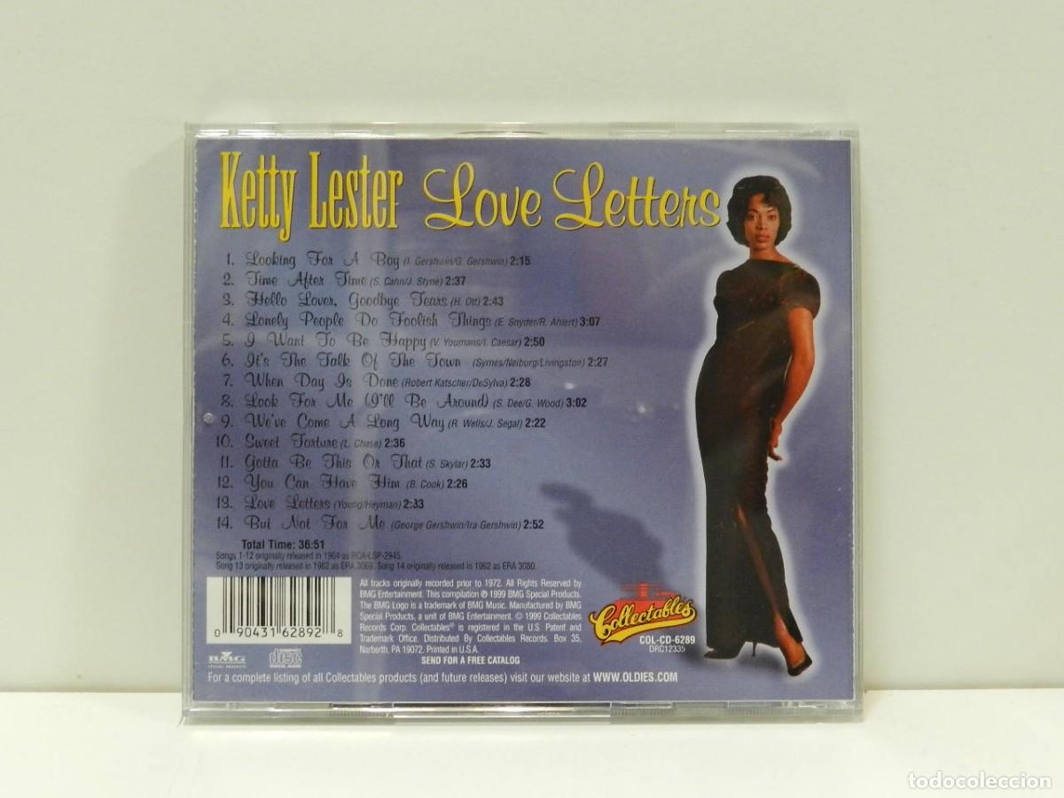 CDs de m&uacute;sica: DISCO CD. Ketty Lester &ndash; Love Letters. COMPACT DISC. - Foto 2