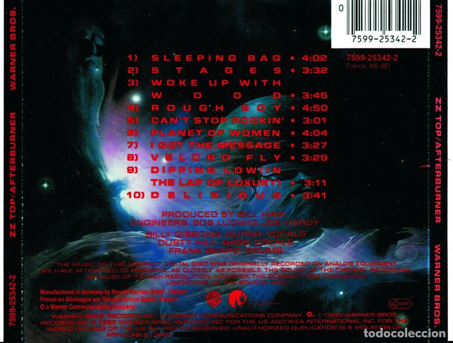 CDs de m&uacute;sica: ZZ TOP AFTER BURNER - CD - Foto 2