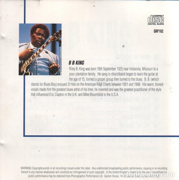 CDs de m&uacute;sica: BB KING BOOGIE CD - Foto 3