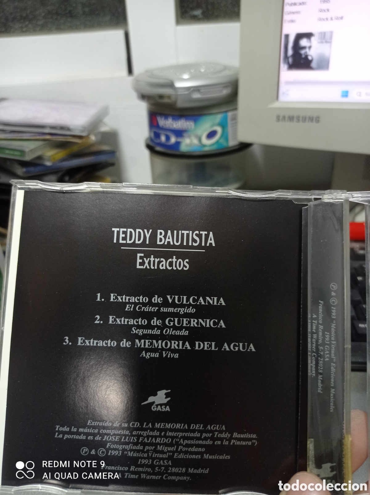 CDs de m&uacute;sica: Teddy Bautista extractos cd single - Foto 2