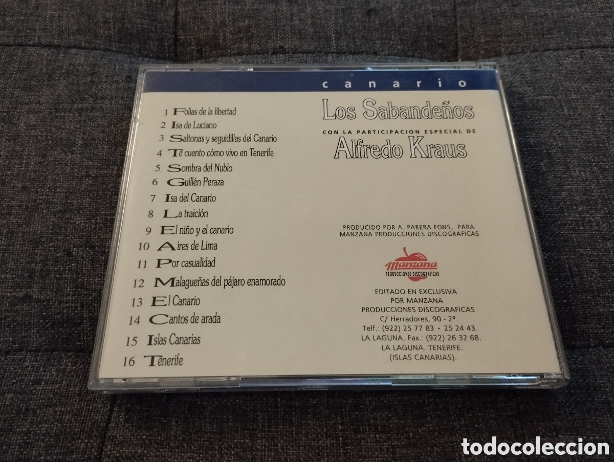 CDs de m&uacute;sica: LOS SABANDE&Ntilde;OS CON ALFREDO KRAUS (CD) - Foto 3