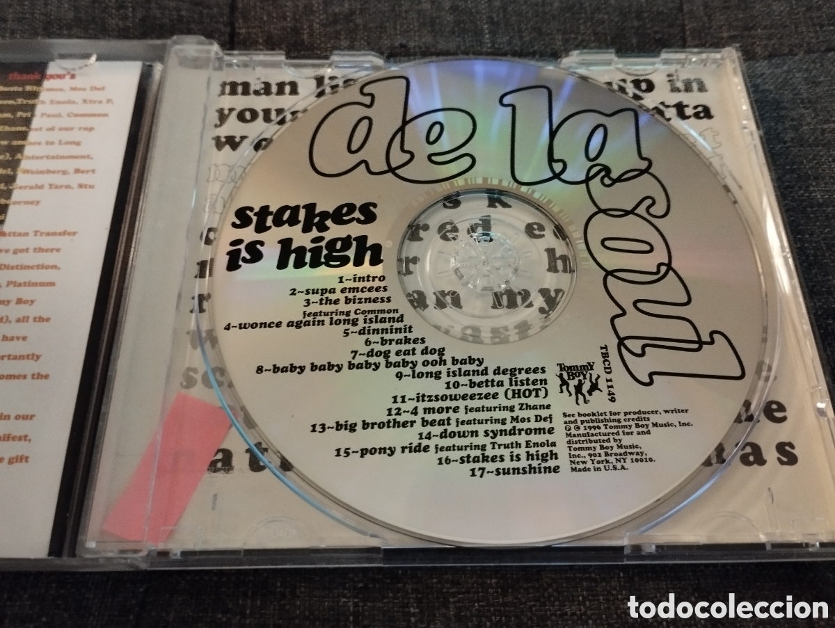 CDs de m&uacute;sica: STAKES IS HIGH. DE LA SOUL (CD) - Foto 2