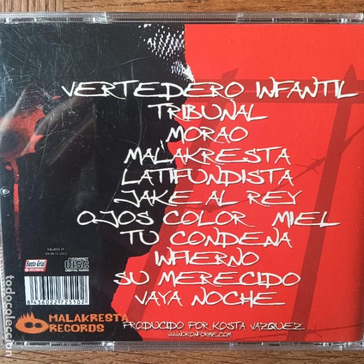 CDs de m&uacute;sica: NO KONFORME, LA PRIMERA EN LA FRENTE. CD - Foto 2