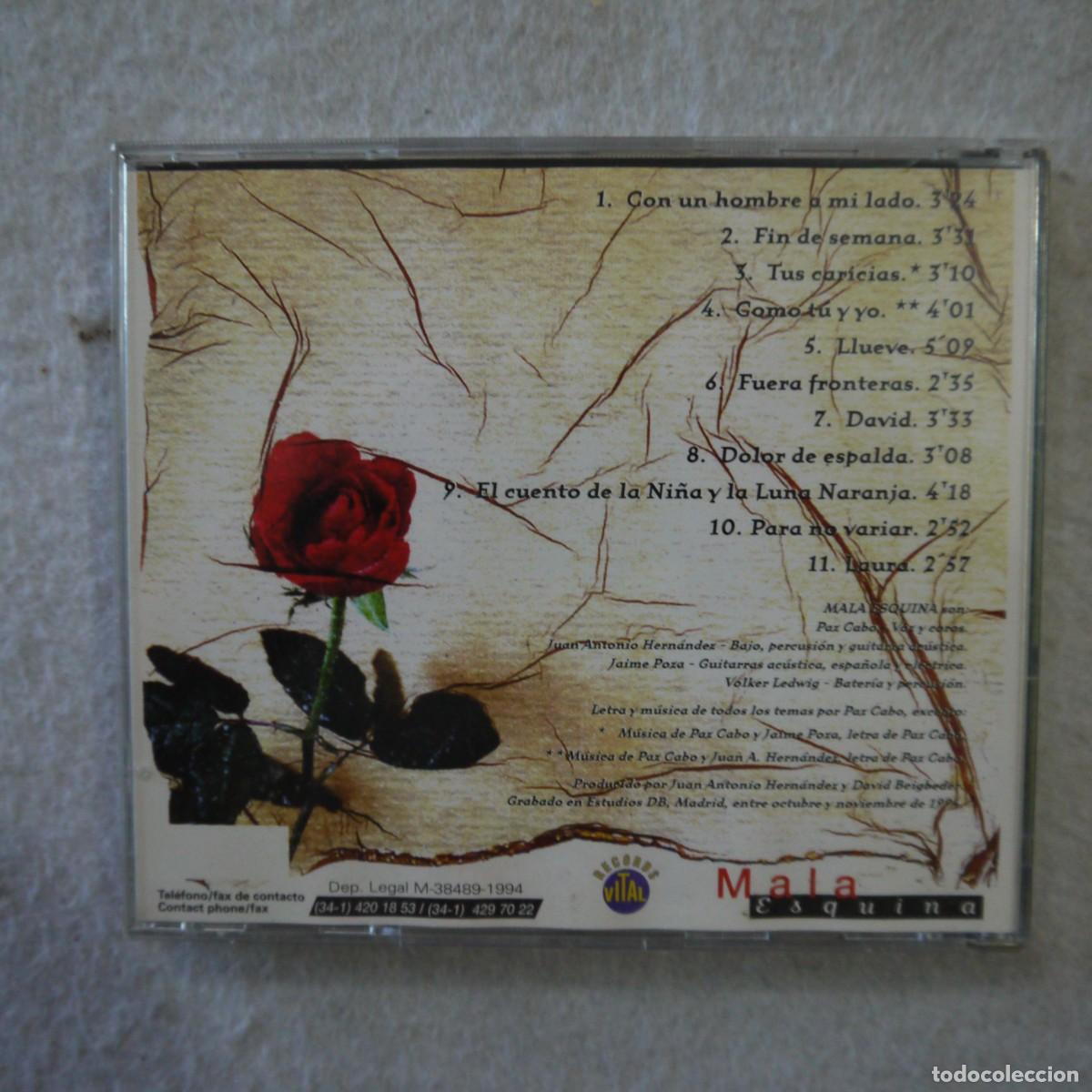 CDs de m&uacute;sica: MALA - ESQUINA - CD 1994 - Foto 3