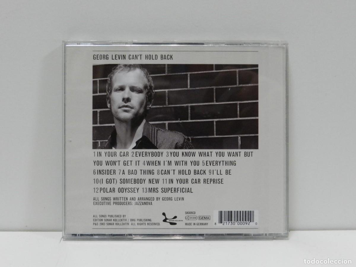 CDs de m&uacute;sica: DISCO CD. Georg Levin &ndash; Cant Hold Back. COMPACT DISC. - Foto 2