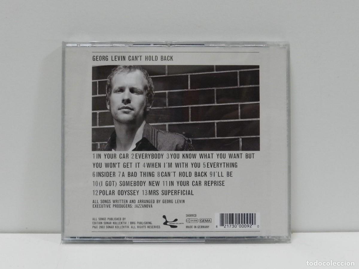 CDs de m&uacute;sica: DISCO CD. Georg Levin &ndash; Cant Hold Back. COMPACT DISC. - Foto 2