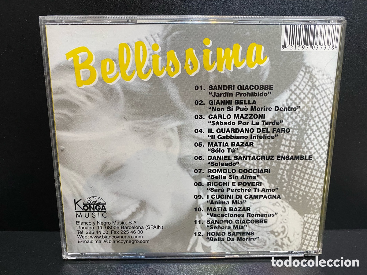 CDs de m&uacute;sica: Varios - Bellissima (CD, Comp) - Foto 2